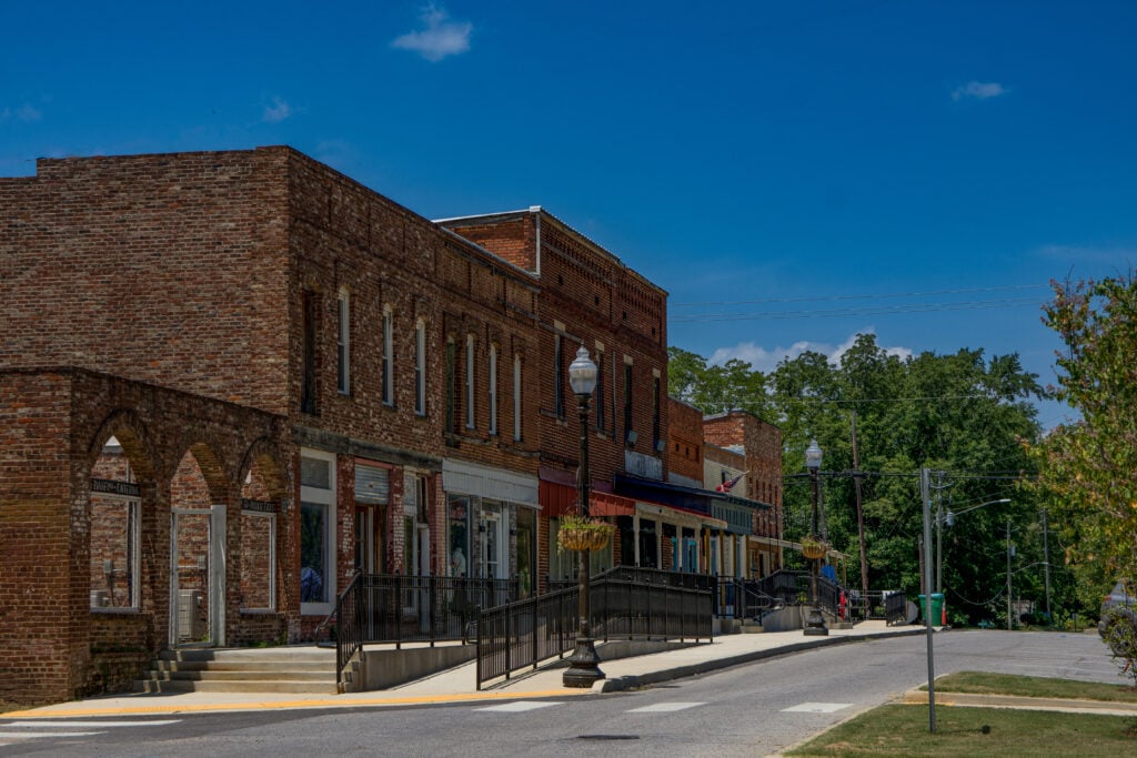 Main St. in Jemison, Alabama